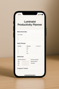 LuminAIst Productivity Planner – Digitales Notion Template